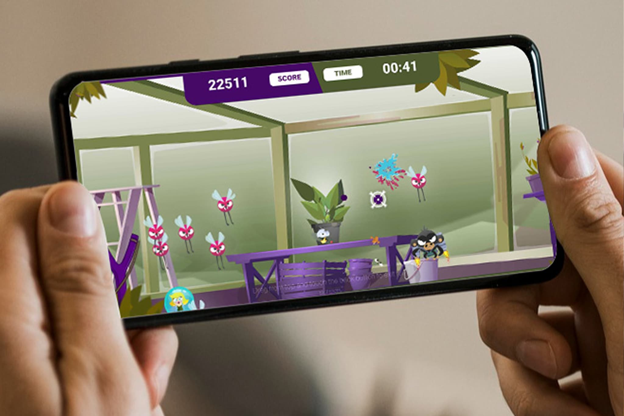 The single-player mobile version, built as a companion mode for people without booth access.